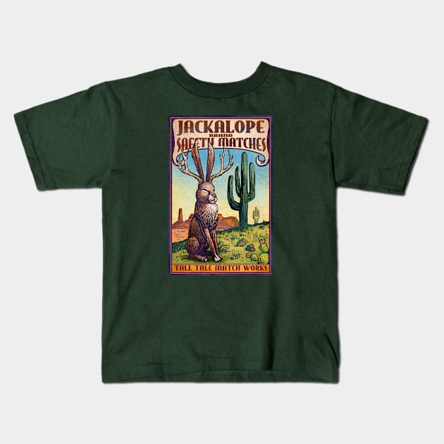 Jackalope Kids T-Shirt by ChetArt